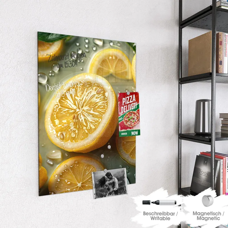 Magnettafel - Zitronenfrische