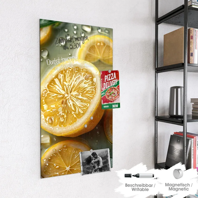 Magnettafel - Zitronenfrische