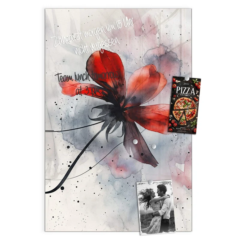 Magnettafel - Abstrakte Blüte
