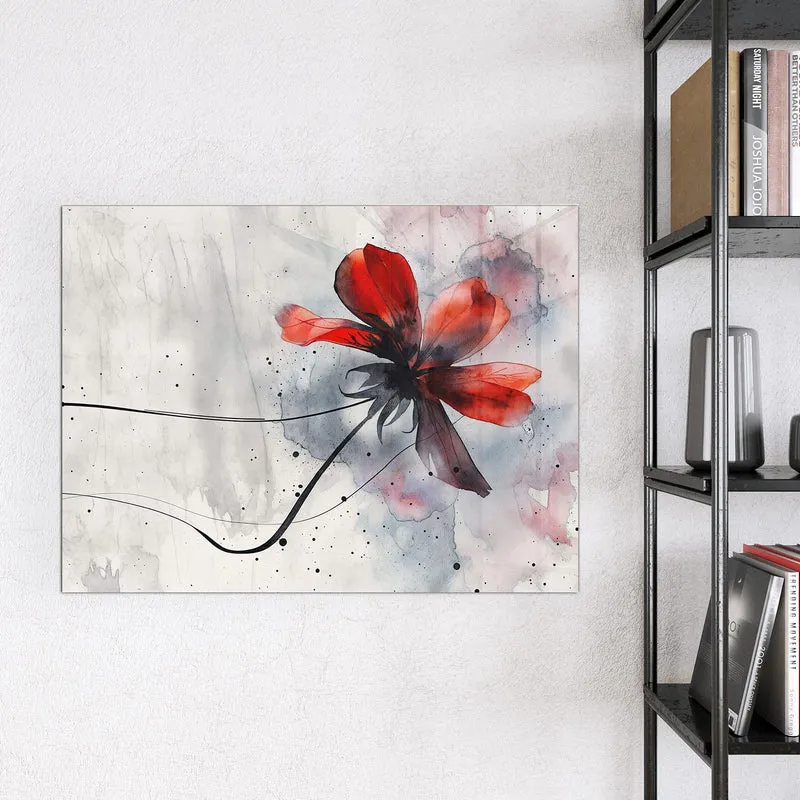 Magnettafel - Abstrakte Blüte