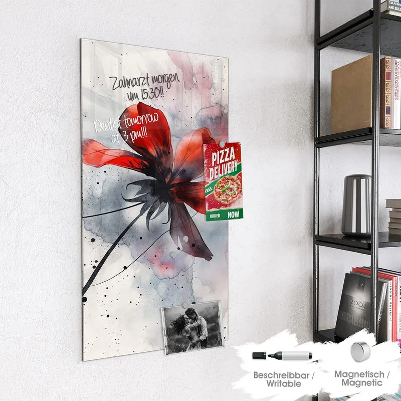 Magnettafel - Abstrakte Blüte