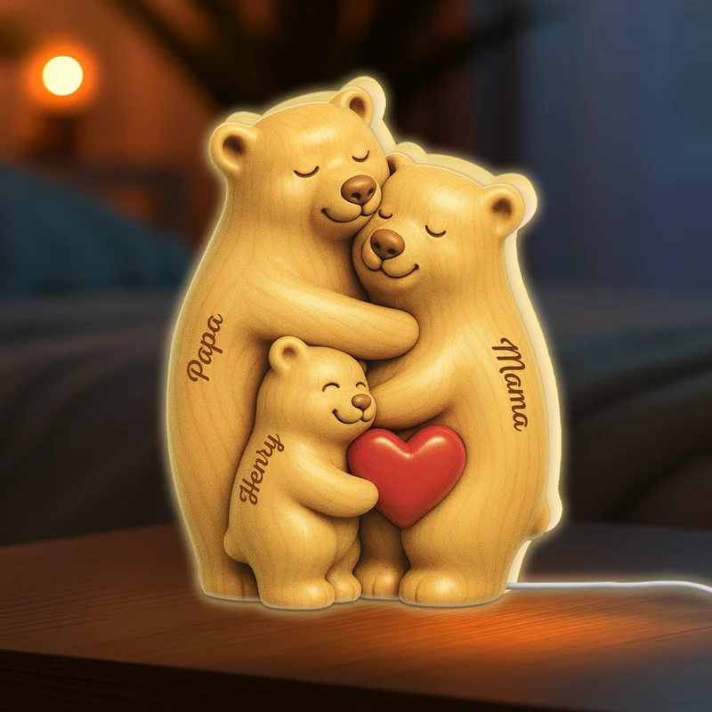 Familie Bär - Personalisierte Geschenke Familie | Lightbox
