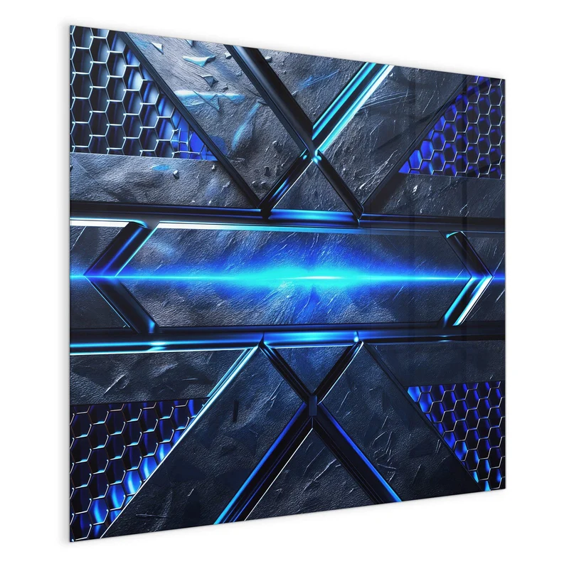Magnettafel - Blauer Lichtstreifen