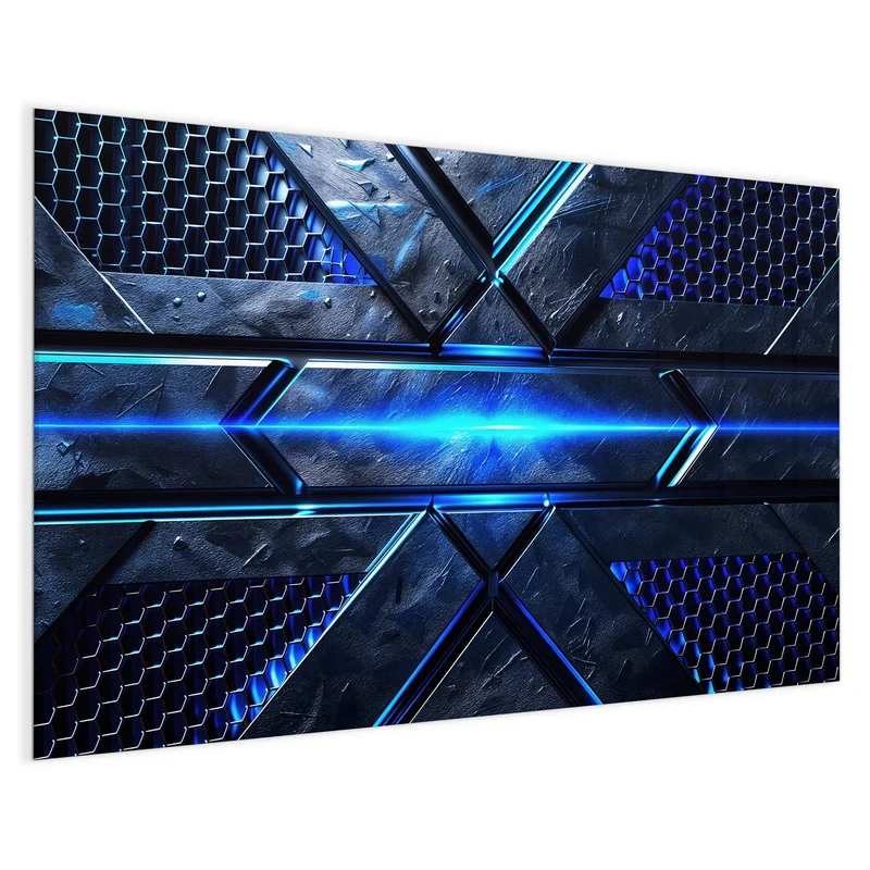 Magnettafel - Blauer Lichtstreifen