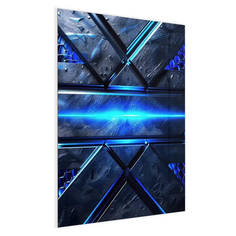 Magnettafel - Blauer Lichtstreifen