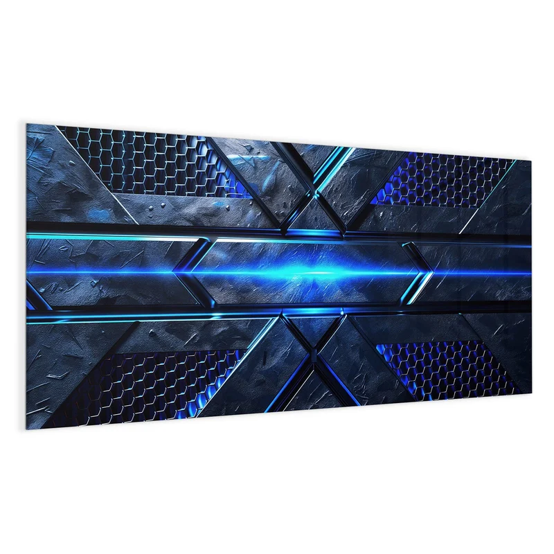 Magnettafel - Blauer Lichtstreifen
