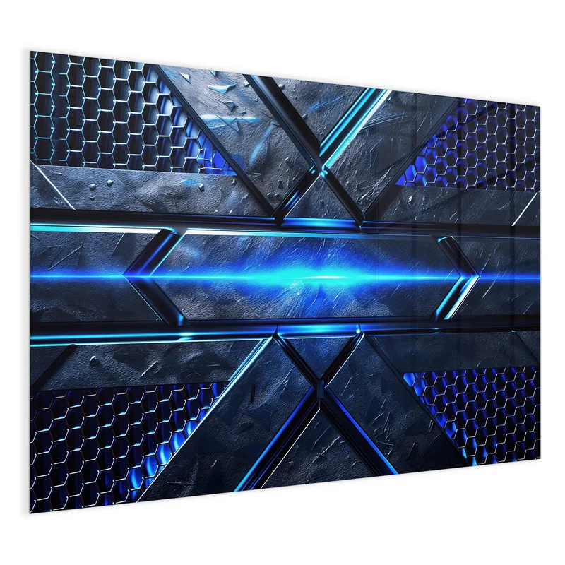 Magnettafel - Blauer Lichtstreifen