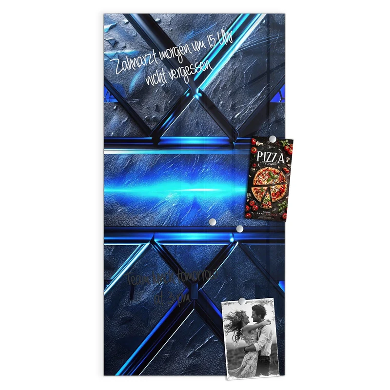 Magnettafel - Blauer Lichtstreifen