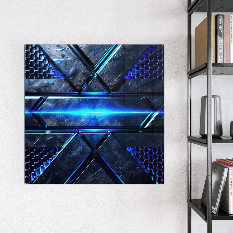 Magnettafel - Blauer Lichtstreifen