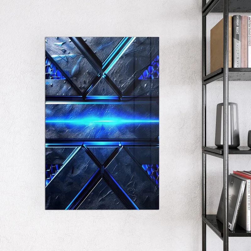 Magnettafel - Blauer Lichtstreifen