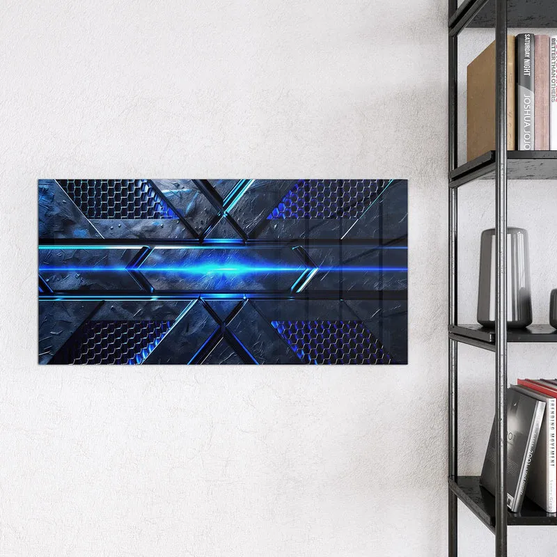 Magnettafel - Blauer Lichtstreifen