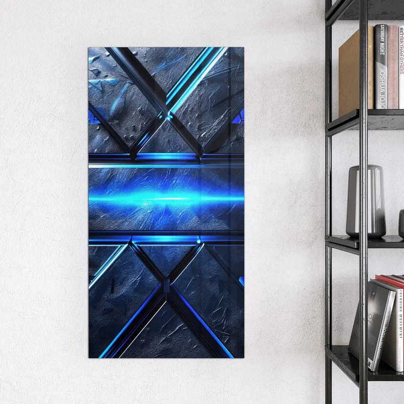 Magnettafel - Blauer Lichtstreifen