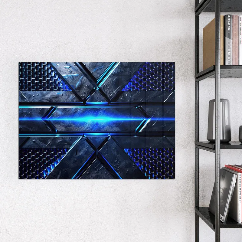 Magnettafel - Blauer Lichtstreifen