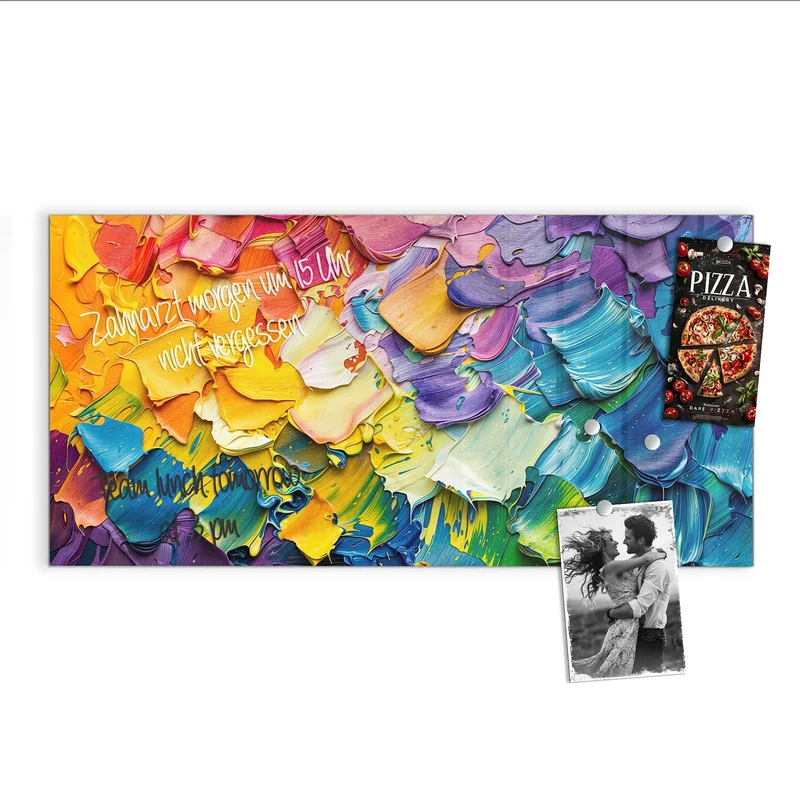 Magnettafel - Regenbogenfarben