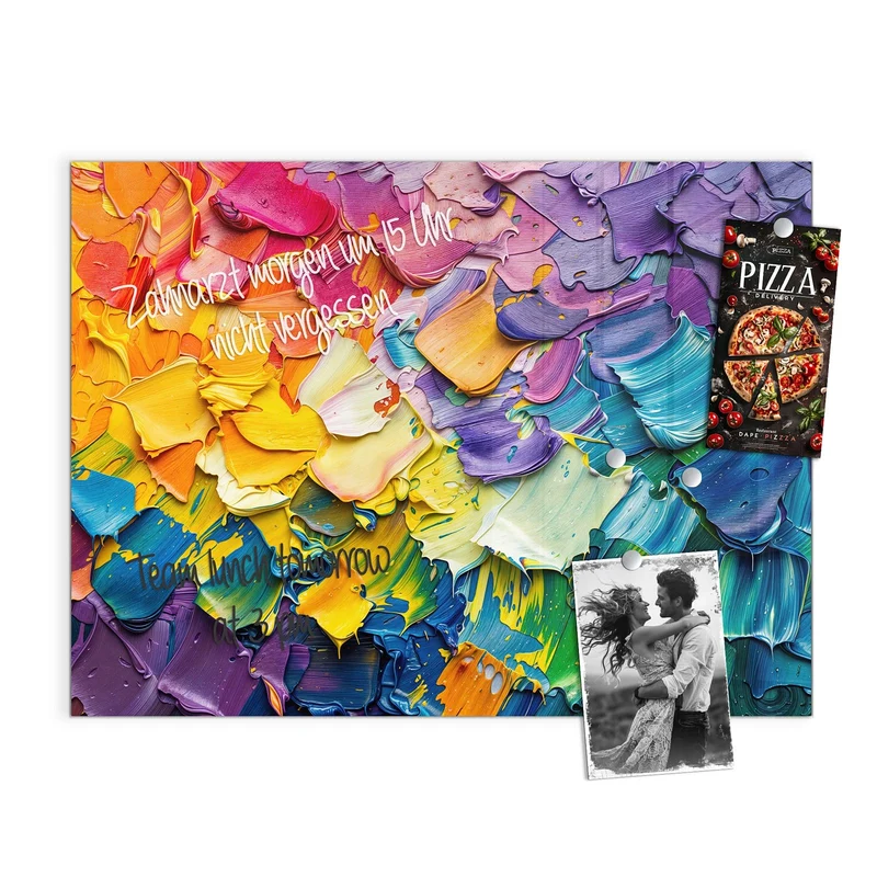 Magnettafel - Regenbogenfarben