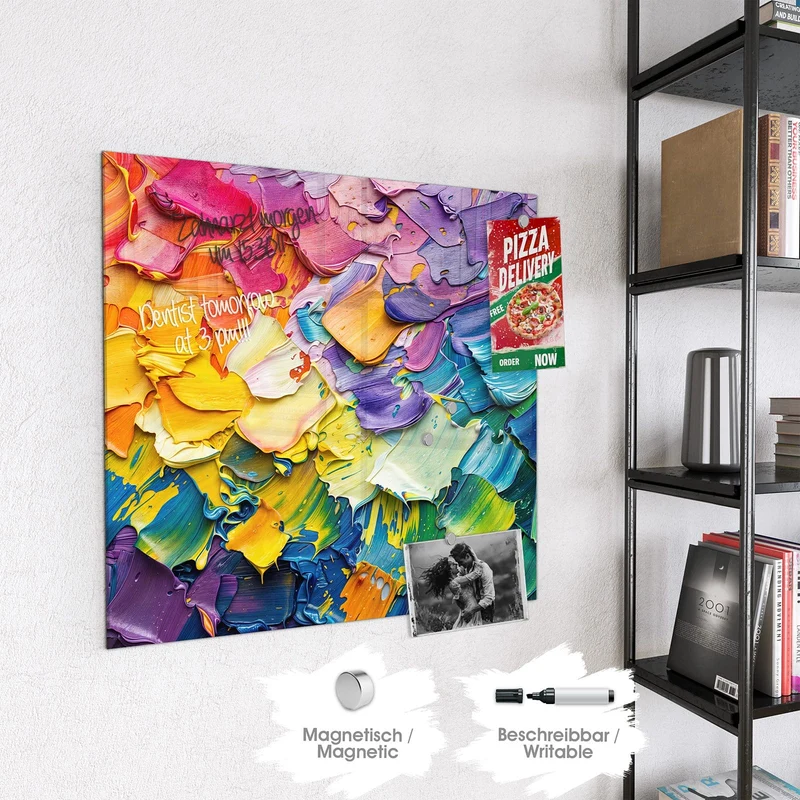 Magnettafel - Regenbogenfarben
