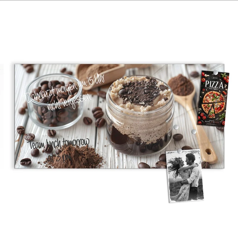 Magnettafel - Kaffeedessert im Glas