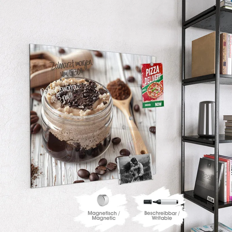 Magnettafel - Kaffeedessert im Glas