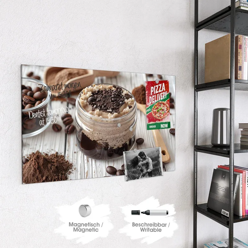 Magnettafel - Kaffeedessert im Glas