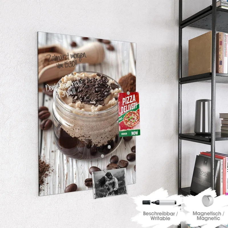 Magnettafel - Kaffeedessert im Glas