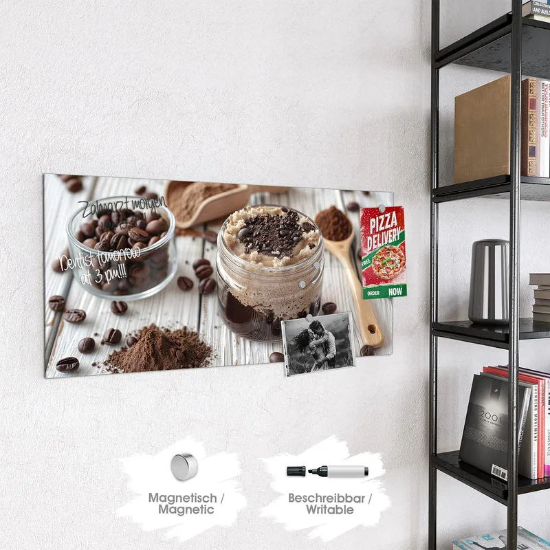 Magnettafel - Kaffeedessert im Glas