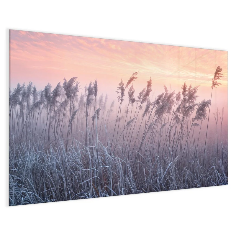 Magnettafel - Schilf im Morgenrot