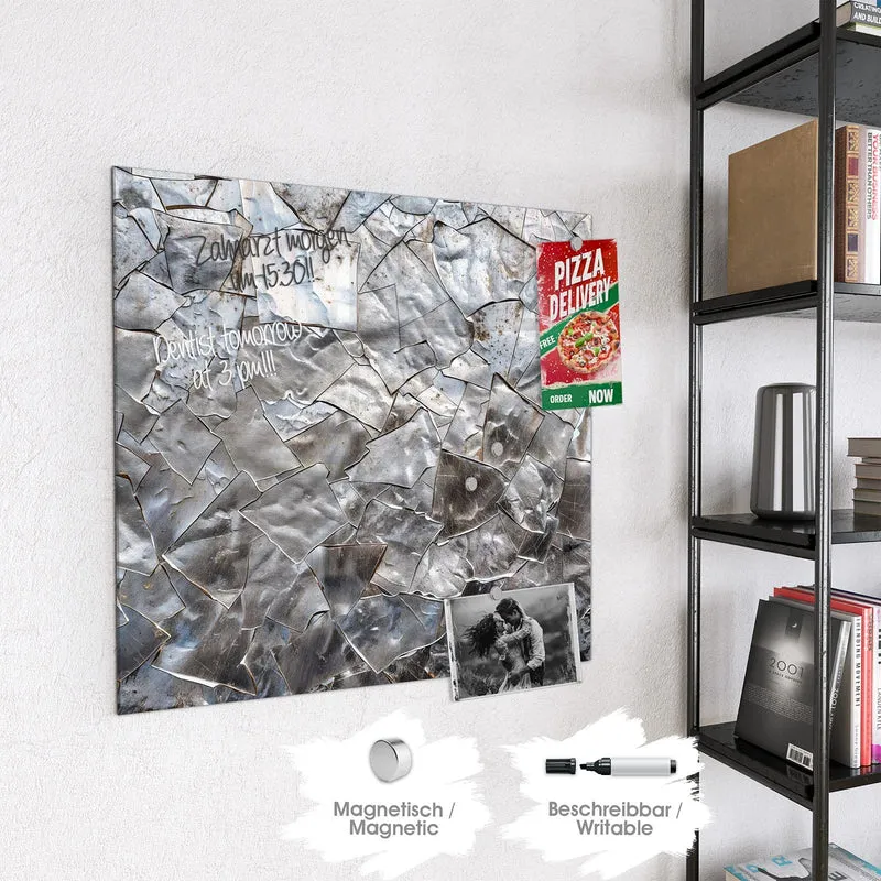 Magnettafel - Metallisches Mosaik