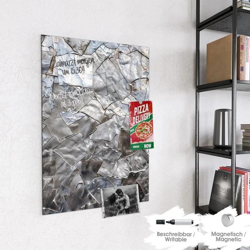 Magnettafel - Metallisches Mosaik