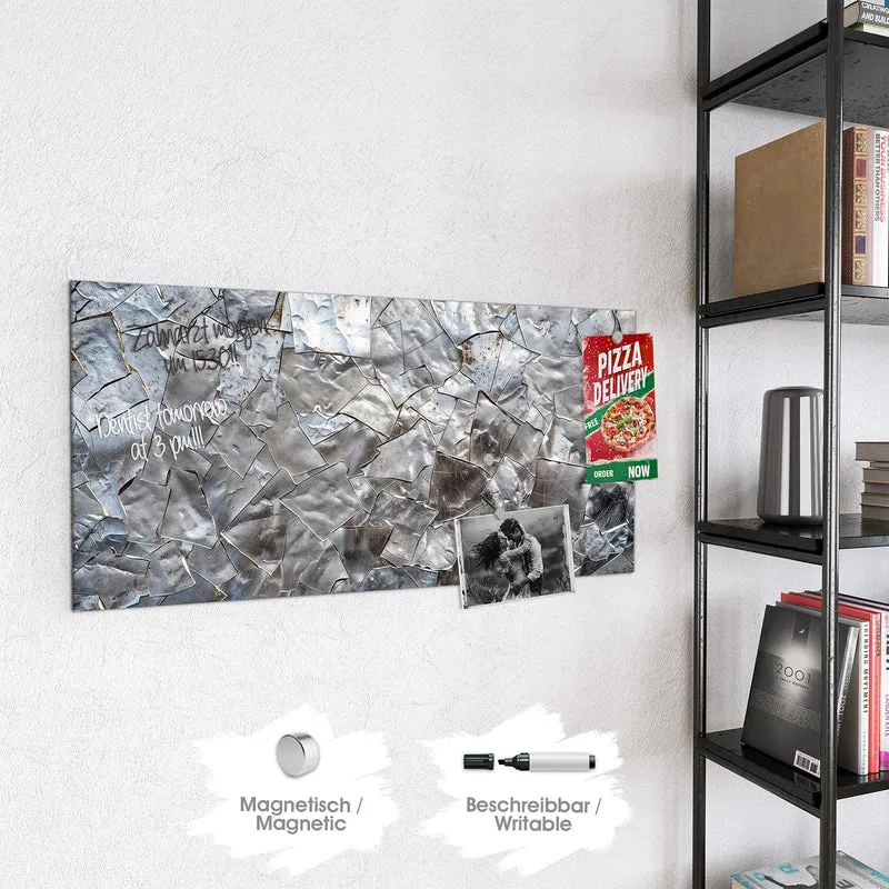 Magnettafel - Metallisches Mosaik