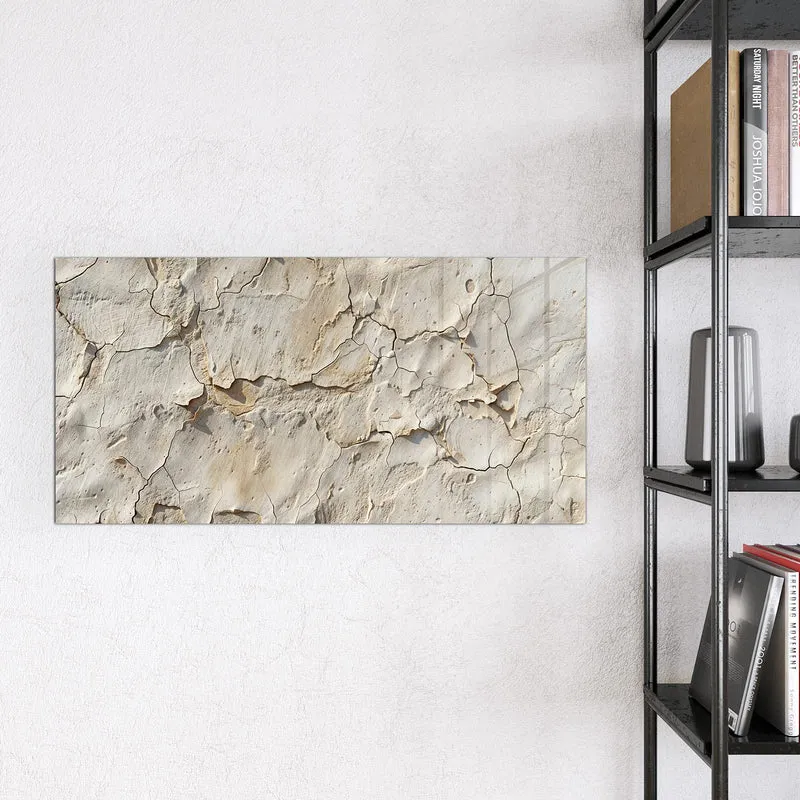 Magnettafel - Beiger Putz mit Rissen