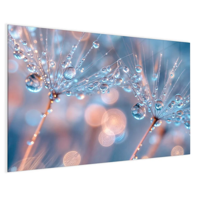 Magnettafel - Tautropfen in Blau