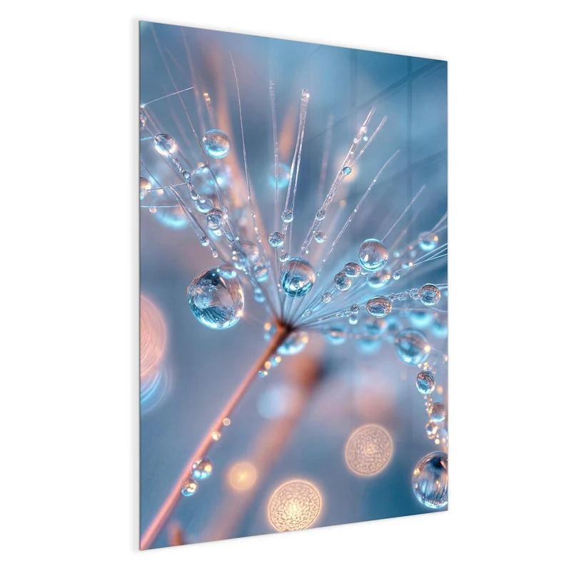 Magnettafel - Tautropfen in Blau