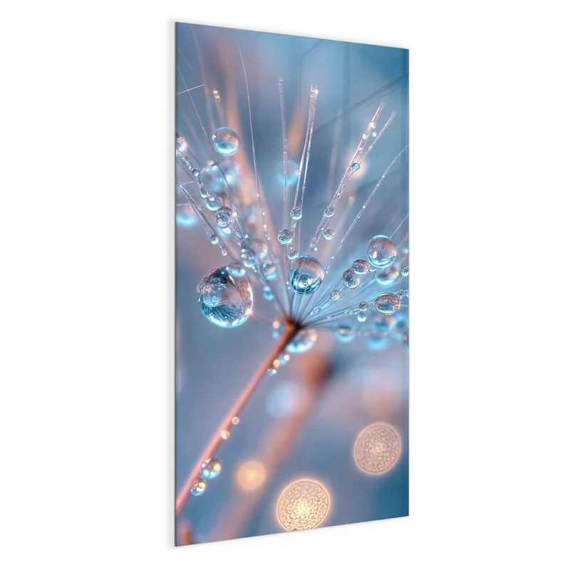 Magnettafel - Tautropfen in Blau