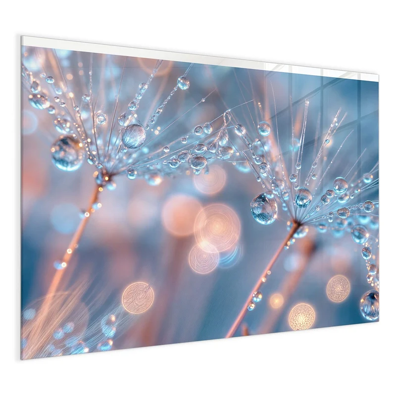 Magnettafel - Tautropfen in Blau