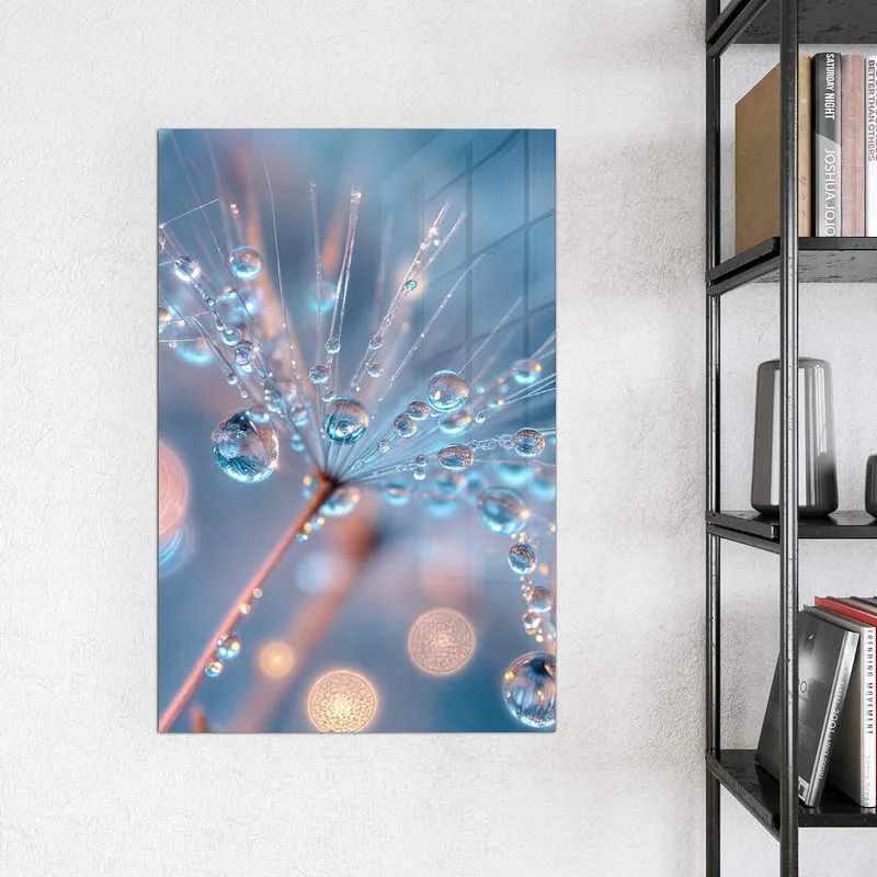 Magnettafel - Tautropfen in Blau