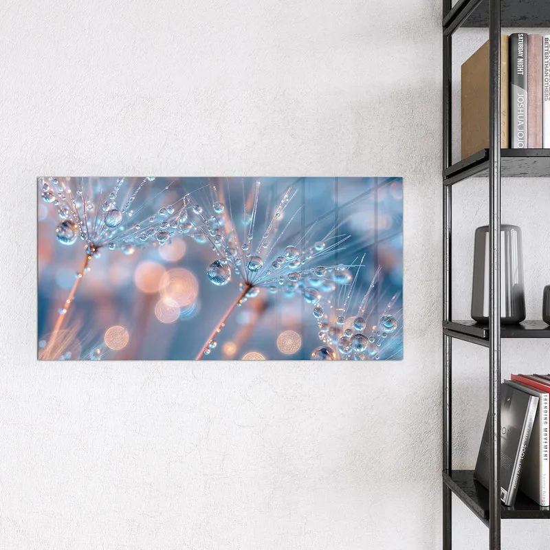 Magnettafel - Tautropfen in Blau
