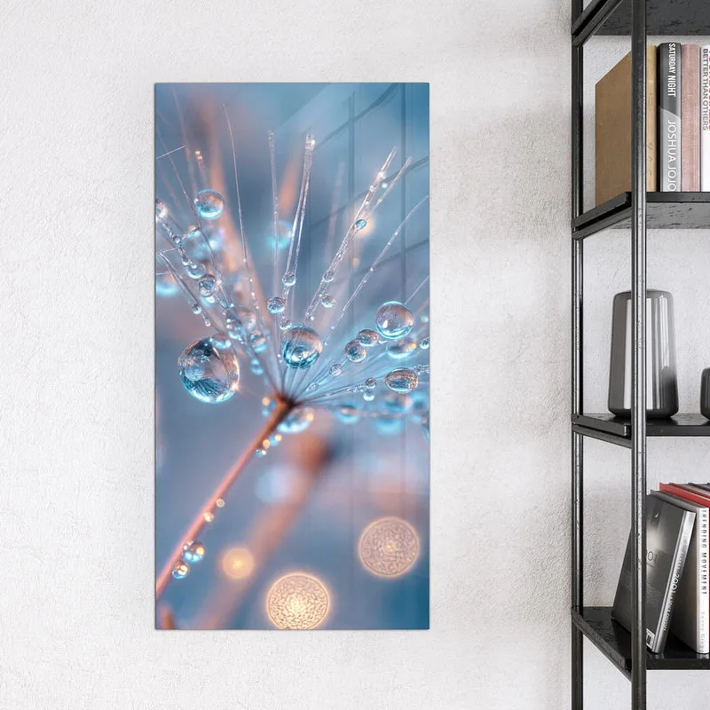Magnettafel - Tautropfen in Blau