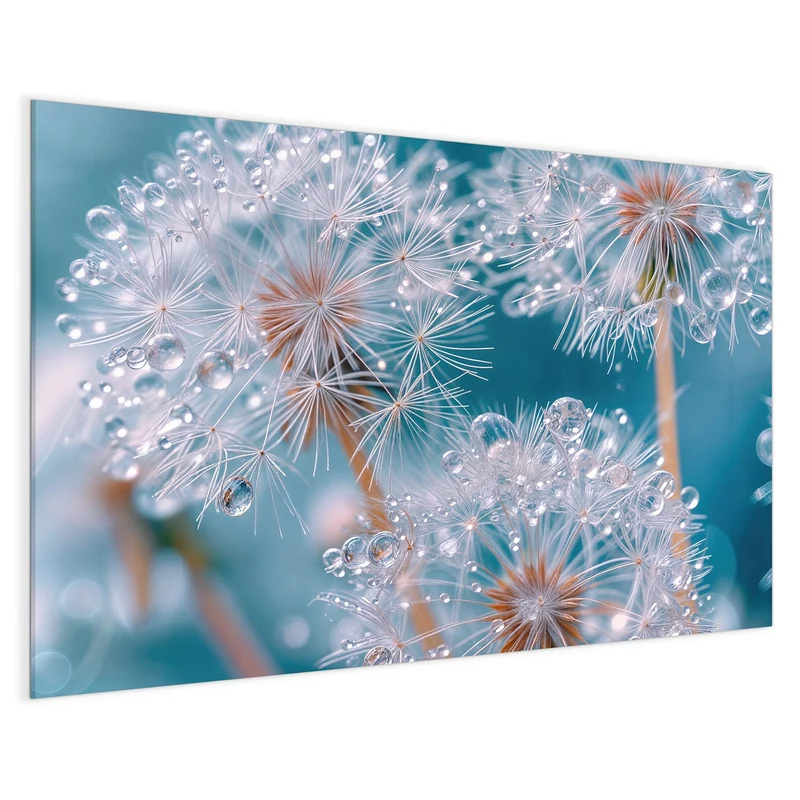 Magnettafel - Pusteblumen mit Tropfen