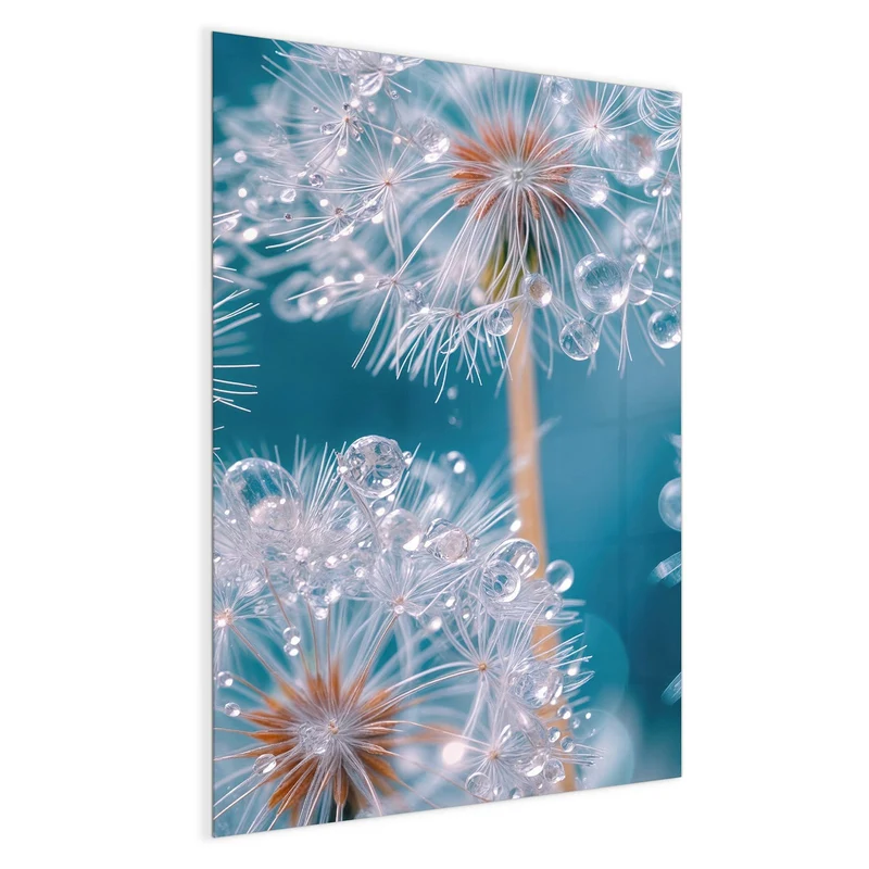 Magnettafel - Pusteblumen mit Tropfen