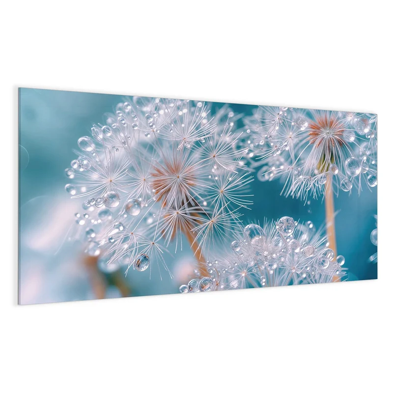 Magnettafel - Pusteblumen mit Tropfen