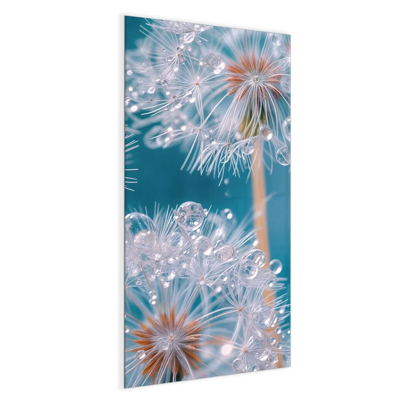 Magnettafel - Pusteblumen mit Tropfen