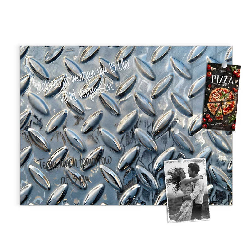 Magnettafel - Riffelblechmuster