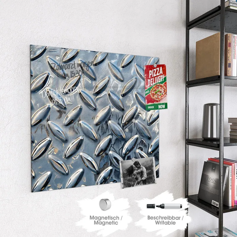 Magnettafel - Riffelblechmuster