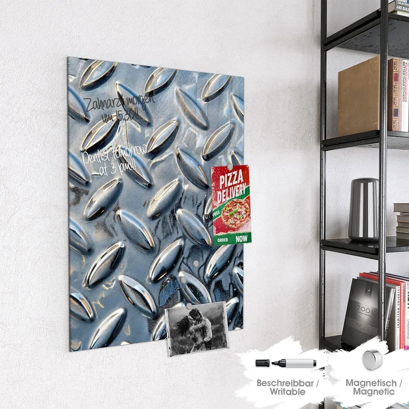 Magnettafel - Riffelblechmuster