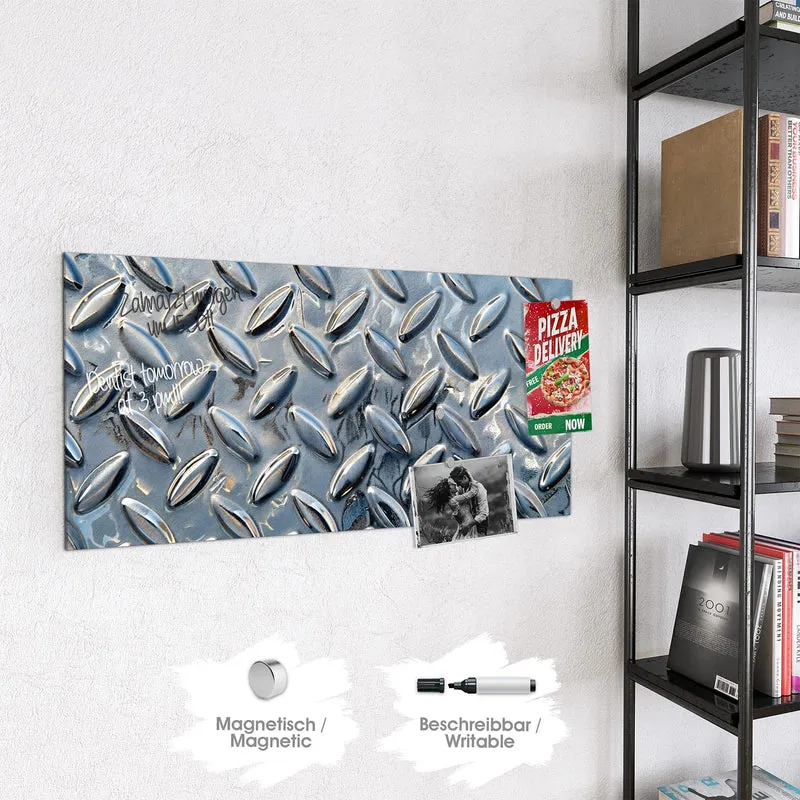 Magnettafel - Riffelblechmuster