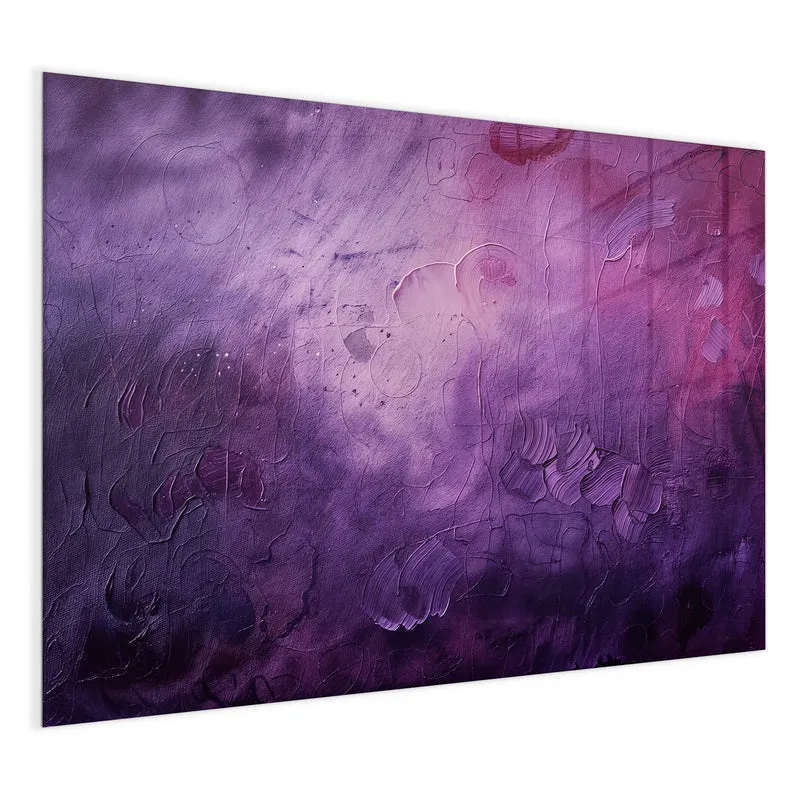 Magnettafel - Violetter Farbnebel