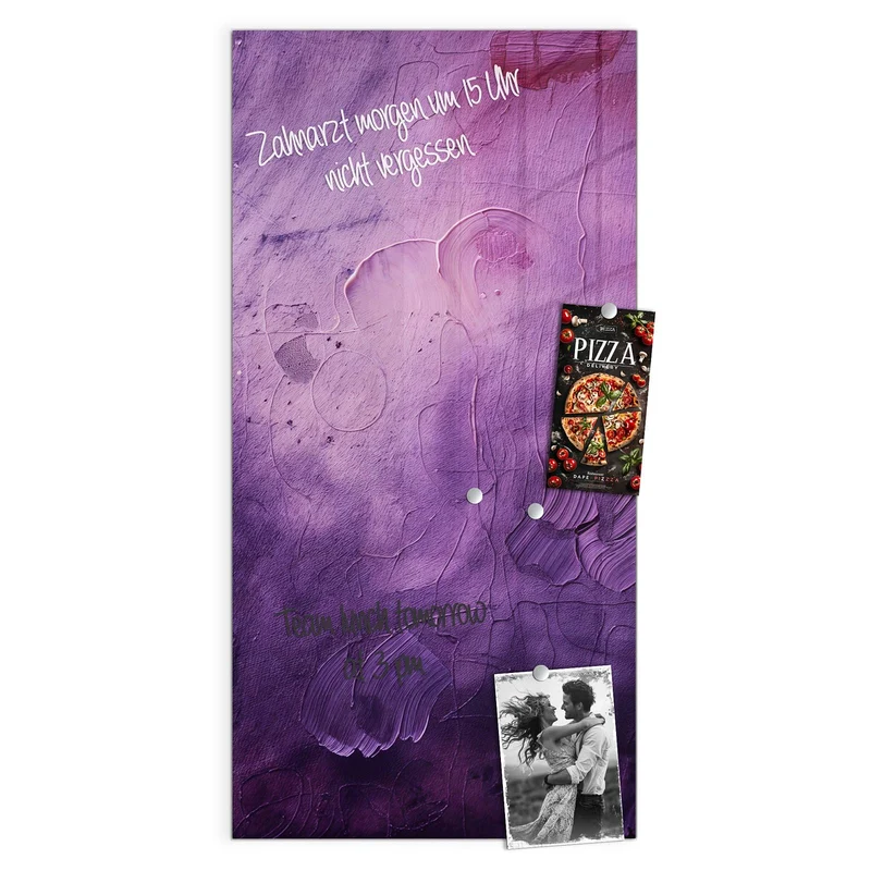 Magnettafel - Violetter Farbnebel