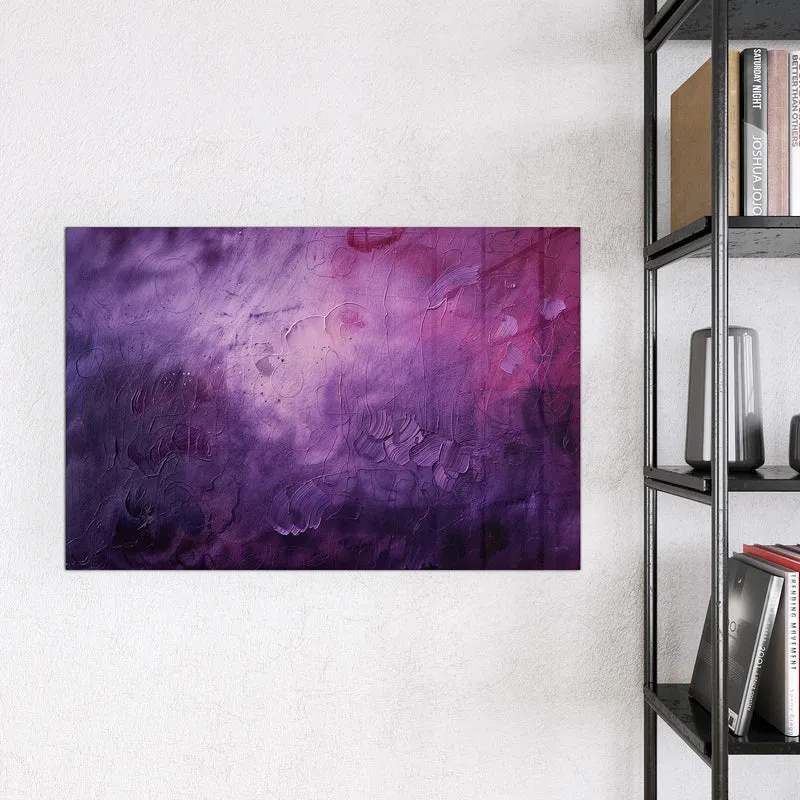Magnettafel - Violetter Farbnebel