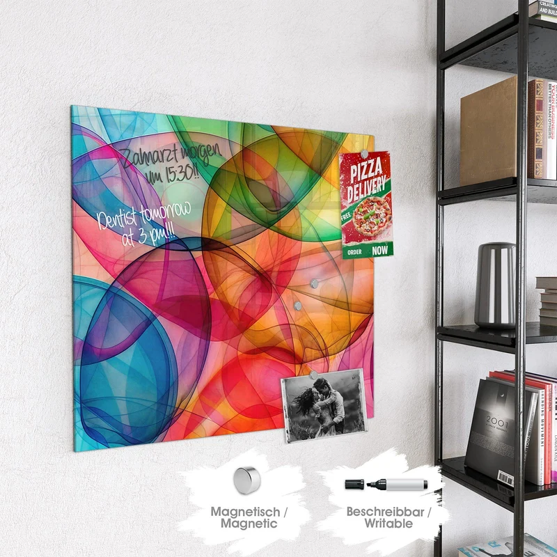 Magnettafel - Durchscheinende Formen