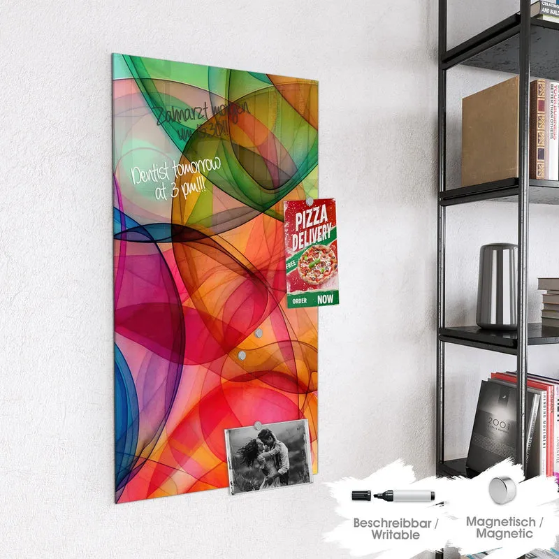 Magnettafel - Durchscheinende Formen